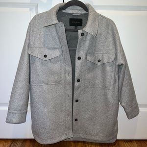 Banana republic gray shacket / XS Petite